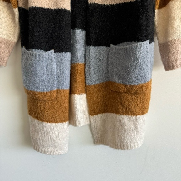 Dreamers striped open front cardigan size x-small - Picture 4 of 6